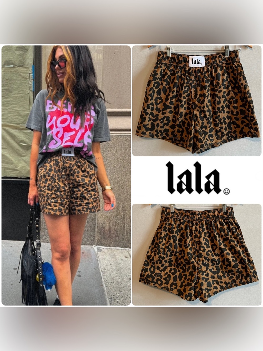Dressed in LALA •  Leopard Lover Boxer Shorts • Size XS